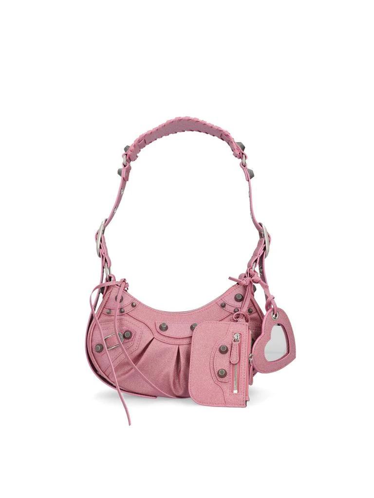 商品Balenciaga|Balenciaga Le Cagole Xs Glitter Shoulder Bag,价格¥12405,第1张图片