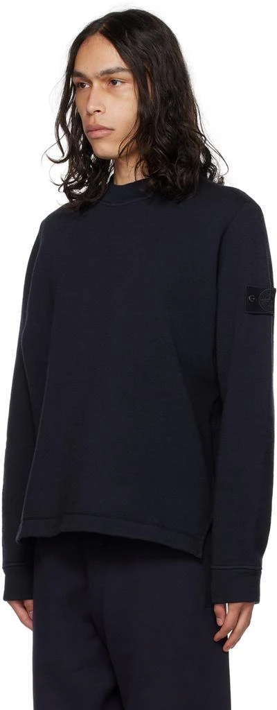 商品Stone Island|Navy Crewneck Sweatshirt,价格¥1834,第4张图片详细描述
