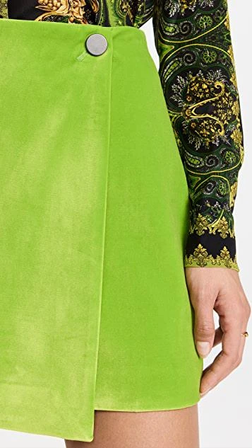 商品Alice + Olivia|Renna 纽扣缠绕迷你半身裙,价格¥2228,第5张图片详细描述