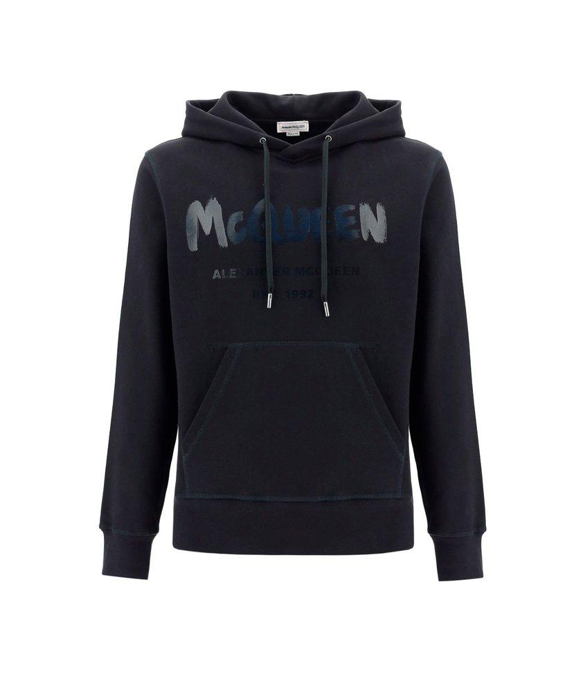 Alexander McQueen Graffiti Logo Hoodie商品第1张图片规格展示