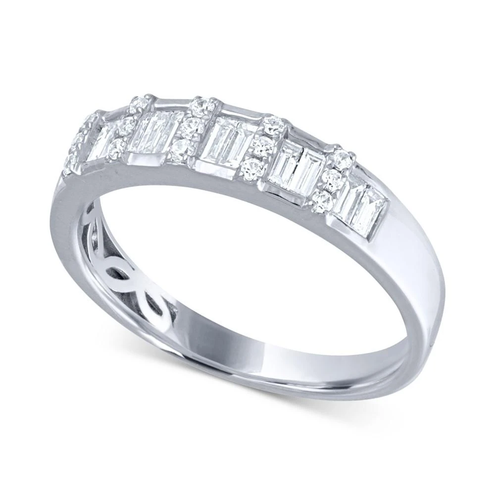 商品Macy's|Diamond Baguette Wedding Band (3/8 ct. t.w.) in 14k White Gold,价格¥3431,第1张图片