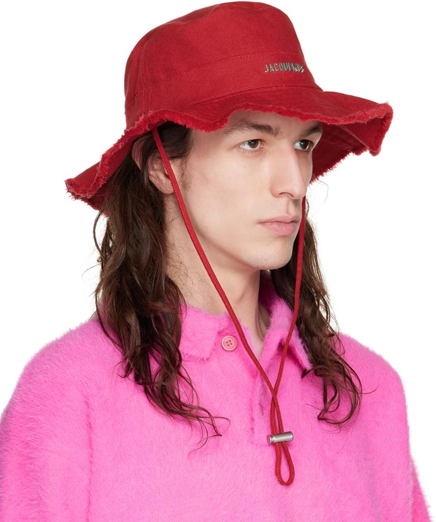 商品Jacquemus|Red 'Le Bob Artichaut' Bucket Hat,价格¥926,第2张图片详细描述