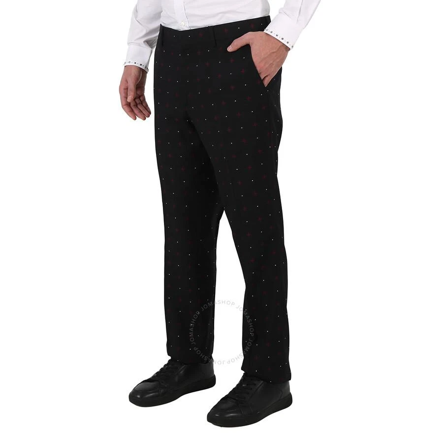 商品Burberry|Men's Black  Classic Fit Fil Coupe Wool Cotton Tailored Trousers,价格¥865,第3张图片详细描述