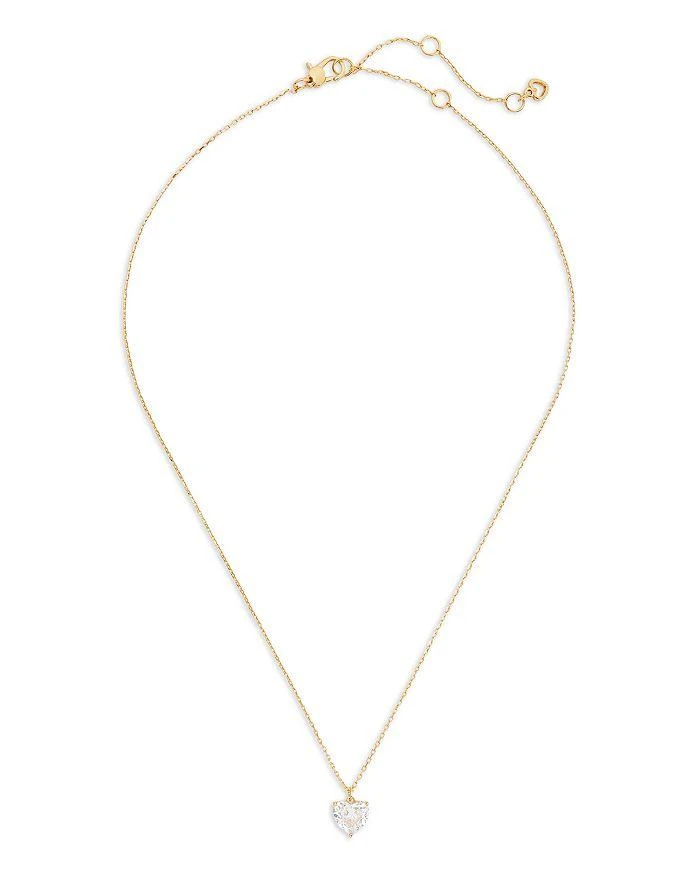 商品Kate Spade|My Love April Birthstone Heart Pendant Necklace, 16"-19",价格¥388,第2张图片详细描述