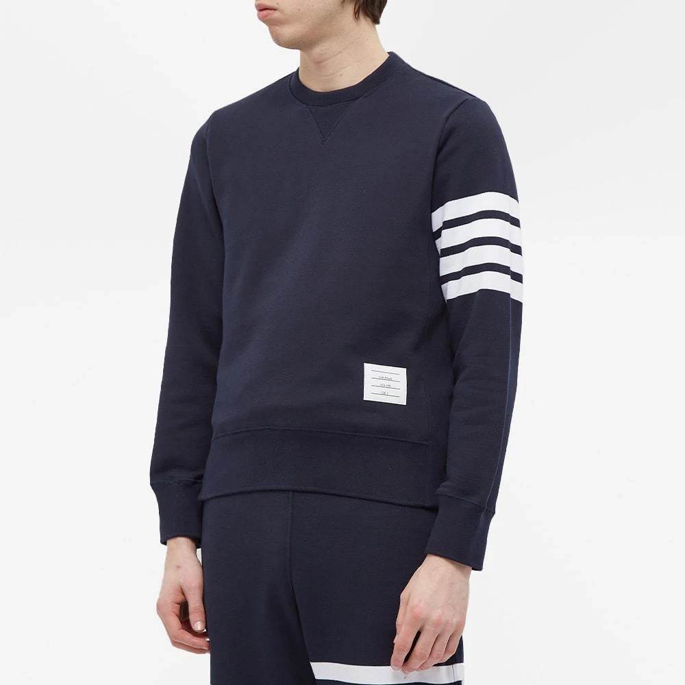 商品Thom Browne|Thom Browne Engineered Stripe Crew Sweat,价格¥4420,第4张图片详细描述