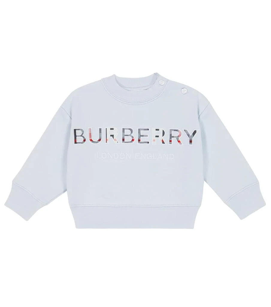 商品Burberry|Baby embroidered cotton sweatshirt,价格¥2146,第1张图片