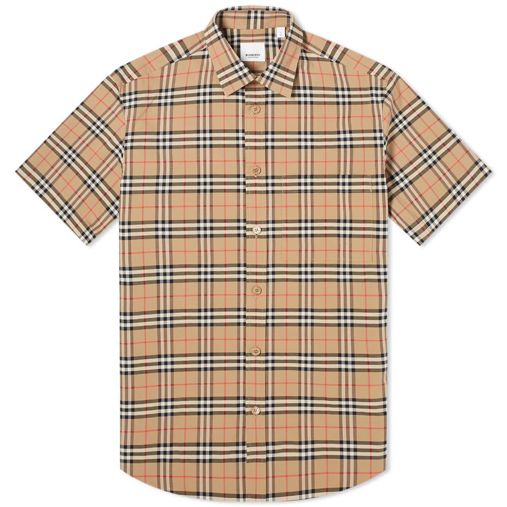 商品Burberry|Burberry Short Sleeve Simpson Check Shirt,价格¥2868,第1张图片