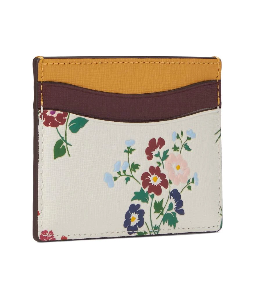 商品Kate Spade|Morgan Bouquet Toss Embossed Saffiano Leather Card Holder,价格¥409,第2张图片详细描述