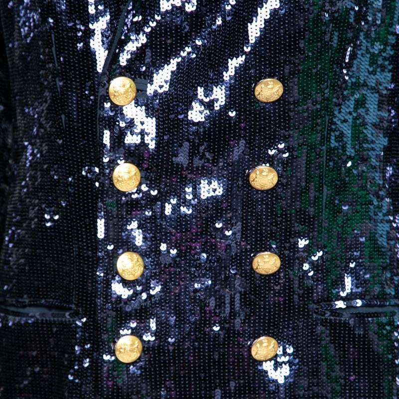 商品[二手商品] Ralph Lauren|Polo Ralph Lauren Blue Sequin Blazer L,价格¥2978,第5张图片详细描述