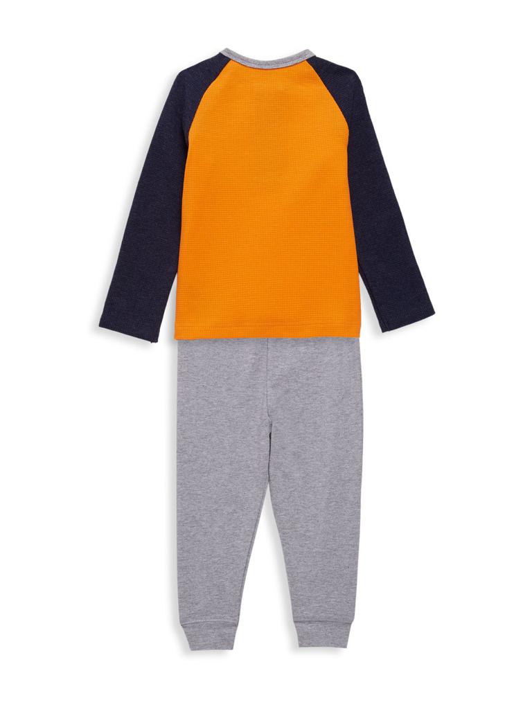 Baby Boy's 3-Piece Colorblock T-Shirt, Heathered Joggers & Socks Set商品第2张图片规格展示
