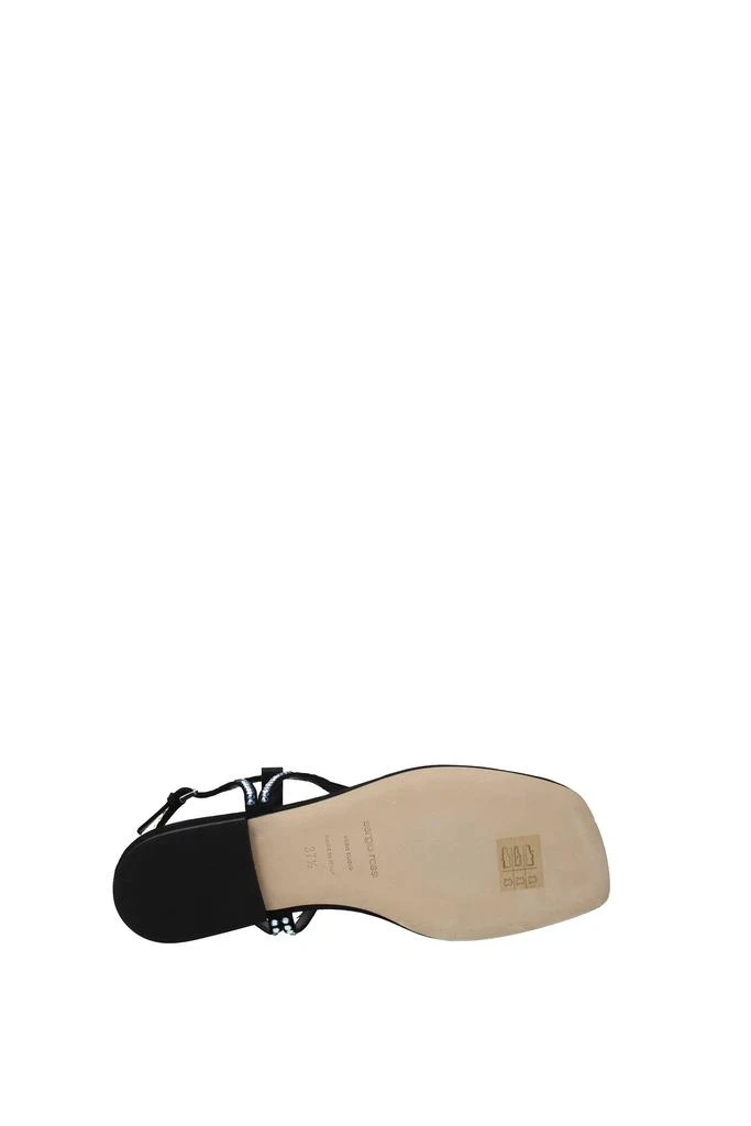 商品Sergio Rossi|Flip flops godiva Suede Black Multicolor,价格¥2661,第5张图片详细描述