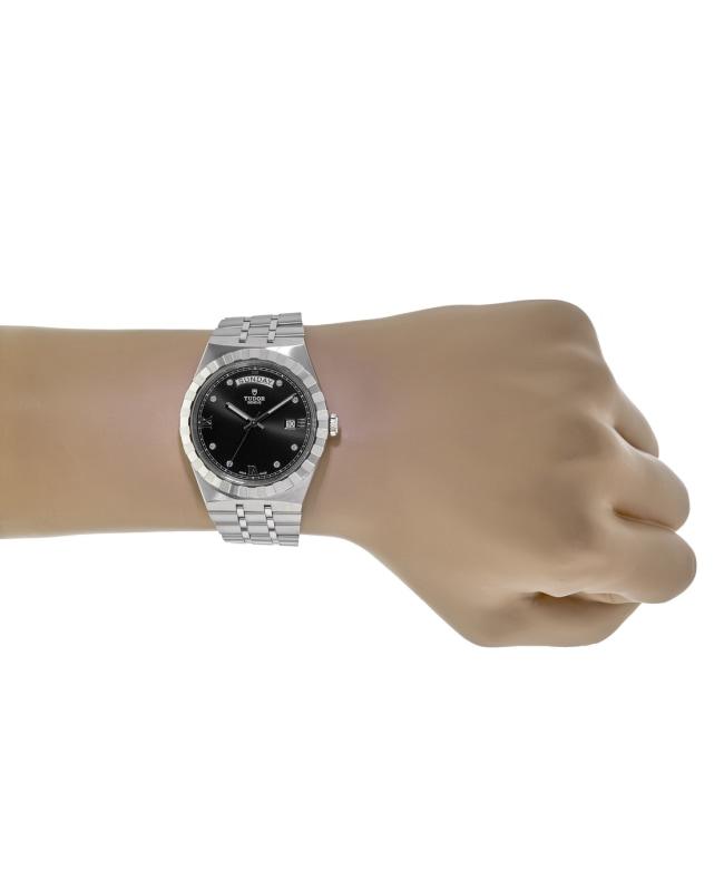 Tudor Royal Black Diamond Dial Steel Men's Watch M28600-0004商品第4张图片规格展示