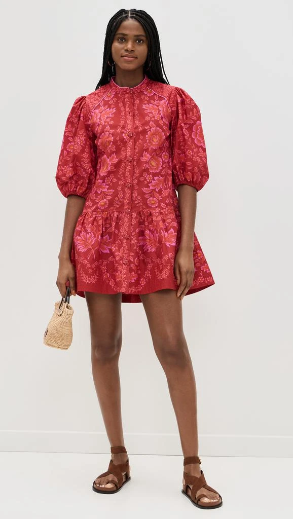 商品Farm Rio|Olivia Red Mini Dress,价格¥1491,第4张图片详细描述