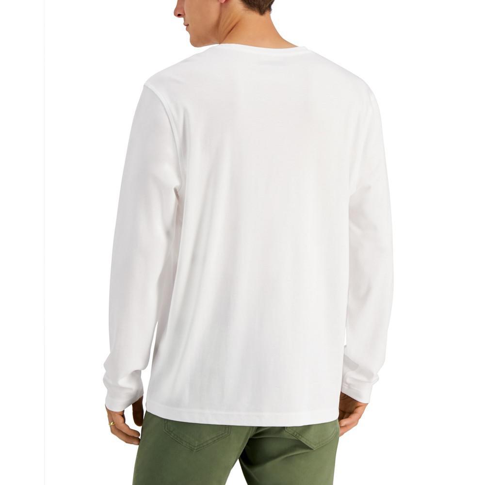 商品Alfani|Men's Long Sleeve Supima Crewneck T-Shirt, Created for Macy's,价格¥104,第4张图片详细描述