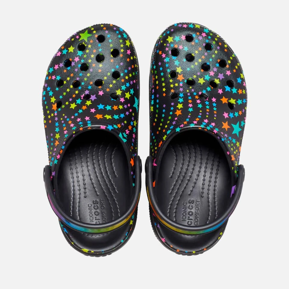 商品Crocs|CROCS KIDS' CLASSIC DISCO DANCE PARTY CUTIE RUBBER CLOGS,价格¥270,第2张图片详细描述