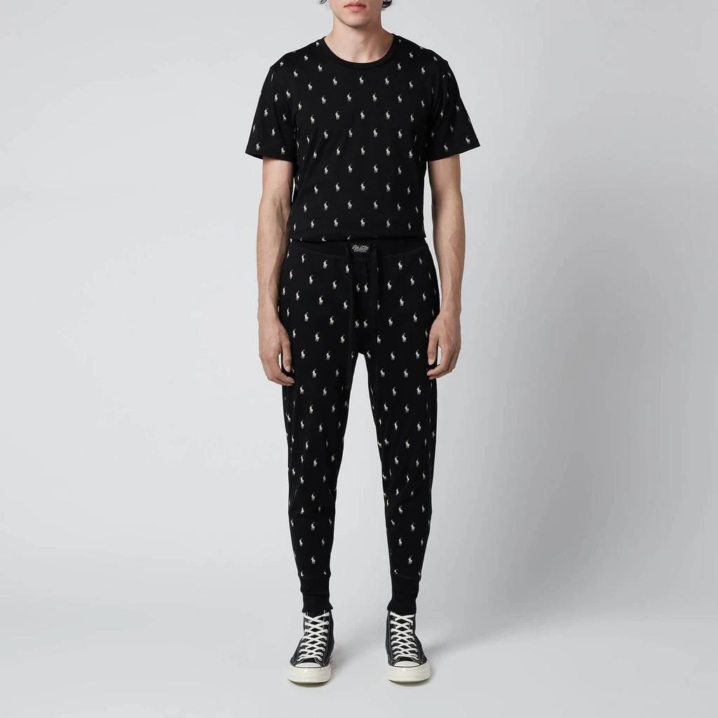 商品Ralph Lauren|Polo Ralph Lauren Men's Liquid Cotton Printed Slim Jogger Pants - Polo Black,价格¥523,第3张图片详细描述