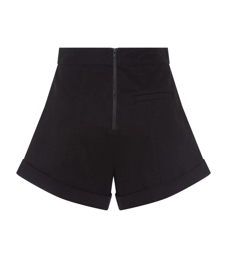 商品Self Portrait|Tie Front Canvas Shorts,价格¥2241,第2张图片详细描述