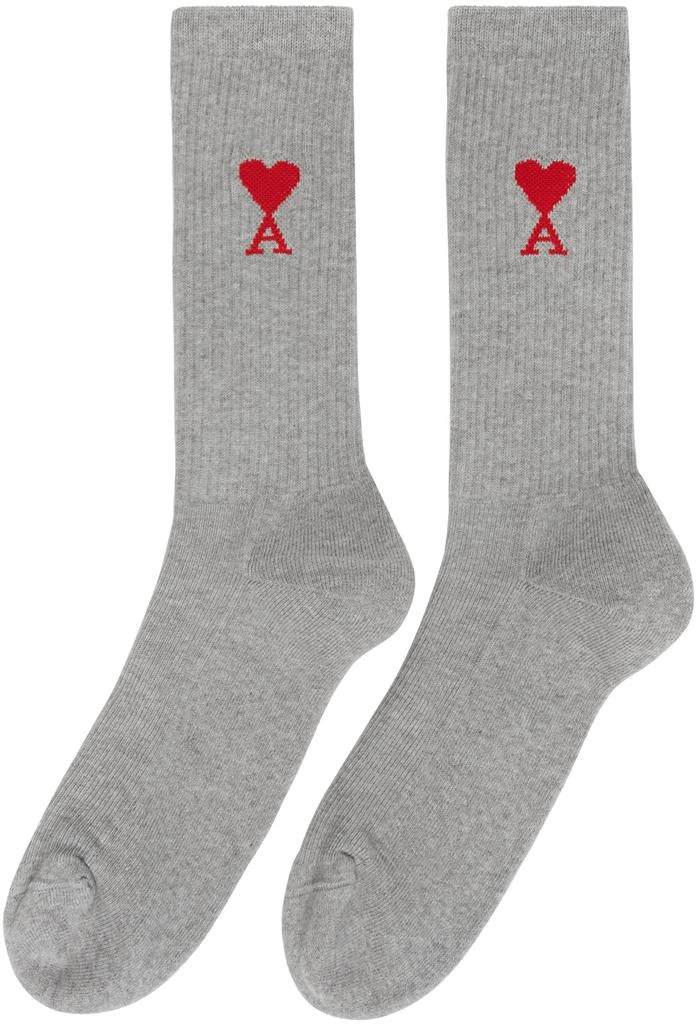 商品AMI|Three-Pack Multicolor Ami de Cœur Socks,价格¥661,第3张图片详细描述