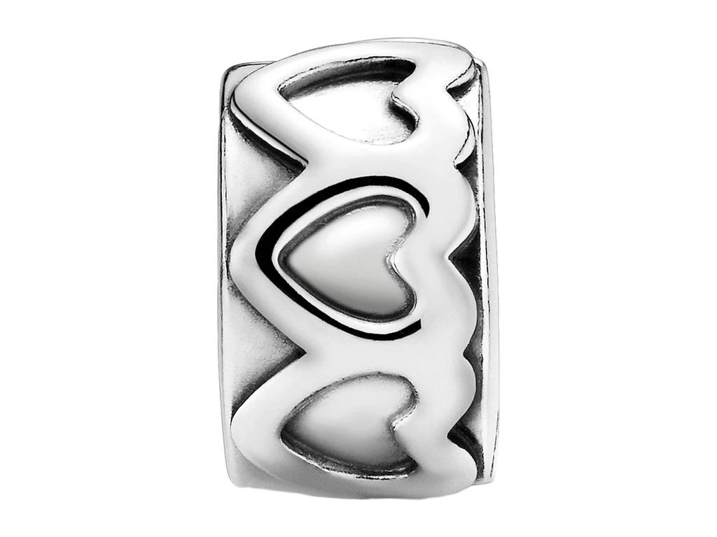 商品PANDORA|Band of Hearts Clip Charm,价格¥186,第2张图片详细描述