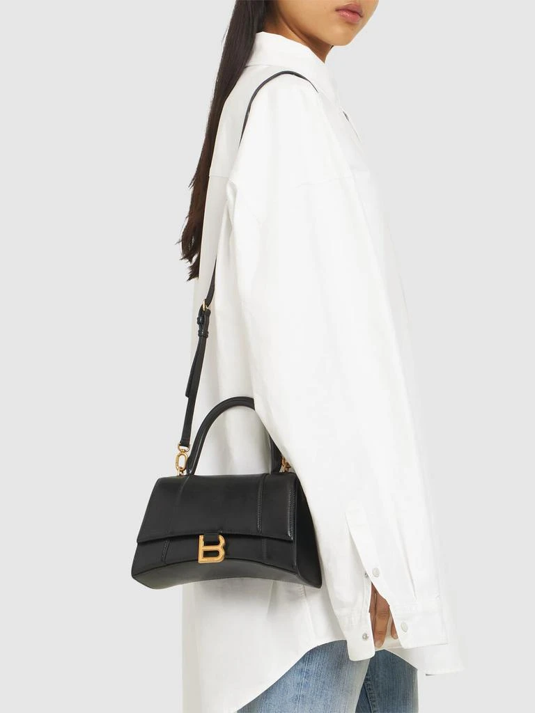 商品Balenciaga|Small Hourglass Smooth Leather Bag,价格¥22039,第2张图片详细描述