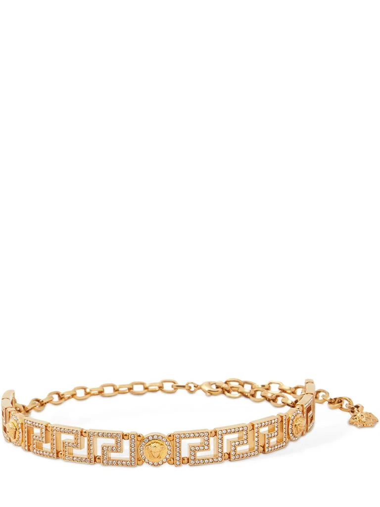 商品Versace|Greek Motif & Medusa Crystal Choker,价格¥10754,第1张图片