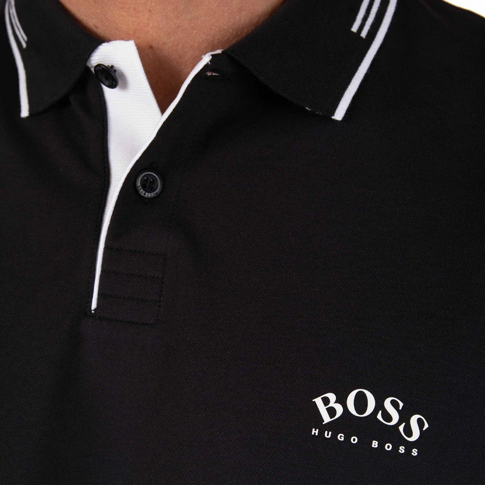 HUGO BOSS 男士黑色POLO衫 PAULCURVED-50412675-015 商品