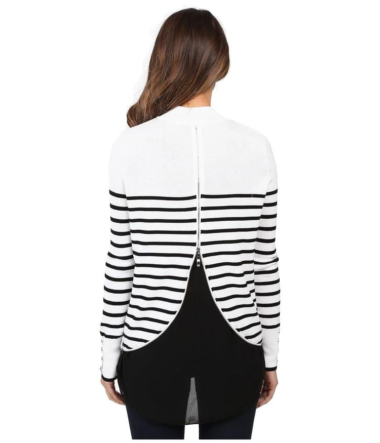 商品XOXO|Stripe Zip Back Mock Neck,价格¥306,第3张图片详细描述