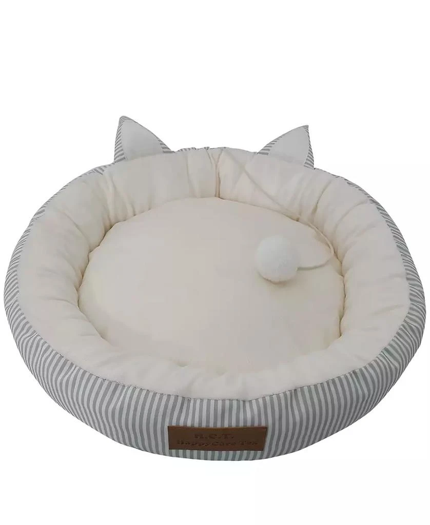 商品Macy's|Canvas Round Cat Bed with Toy Ball, Small,价格¥185,第1张图片