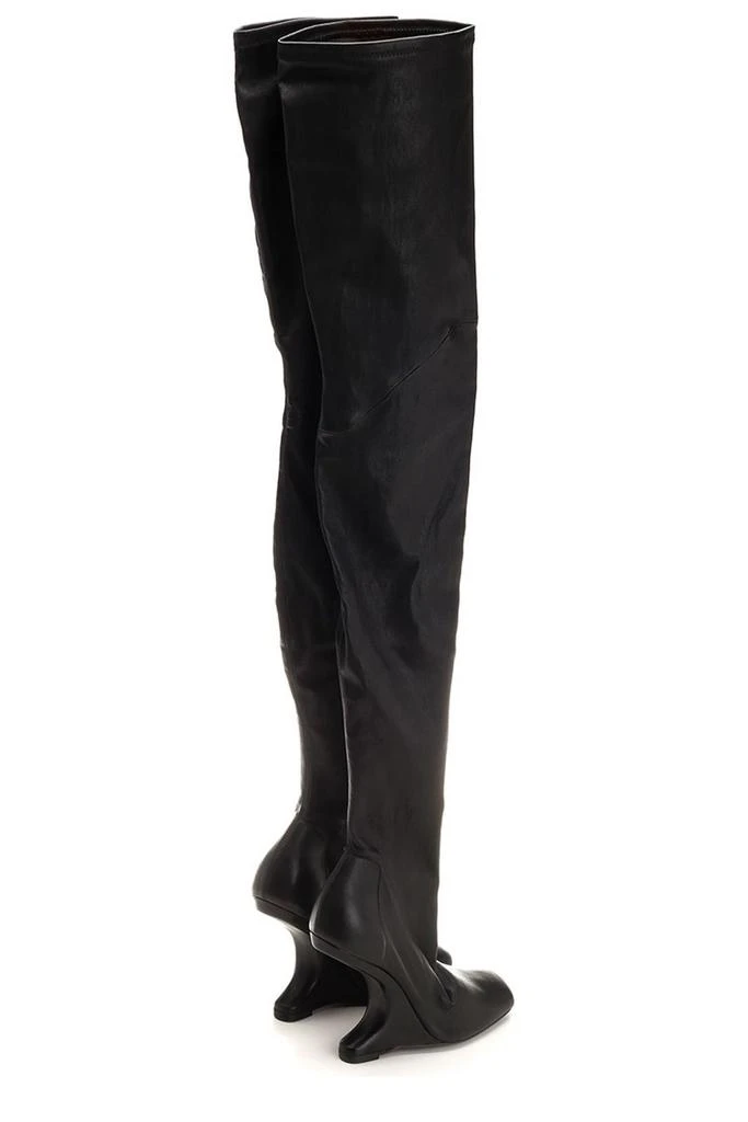 商品Rick Owens|Rick Owens Cantilever Thigh High Heeled Boots,价格¥11448,第3张图片详细描述