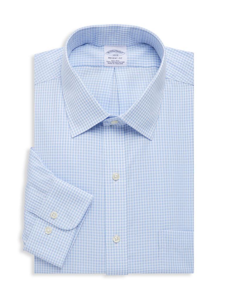 商品Brooks Brothers|Checked Supima Cotton Dress Shirt,价格¥295,第1张图片