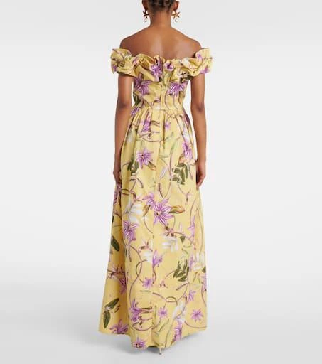 商品Agua by Agua Bendita|Espliego floral cotton poplin maxi dress,价格¥8142,第3张图片详细描述