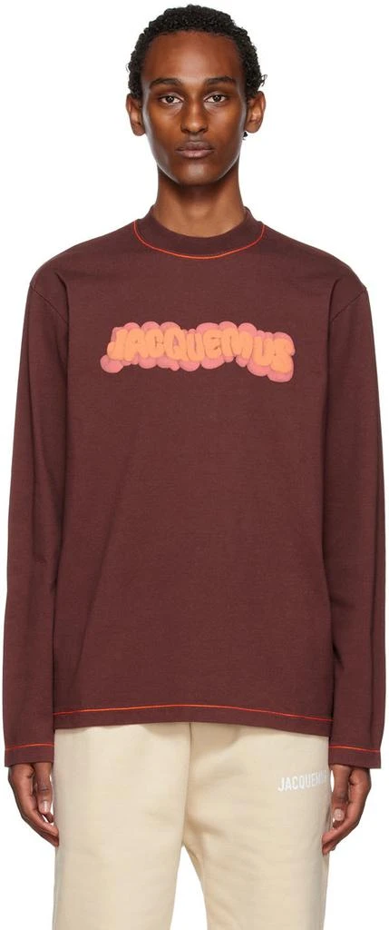 商品Jacquemus|Brown Le Papier 'Le T-Shirt Pate À Modeler' Long Sleeve T-Shirt,价格¥926,第1张图片