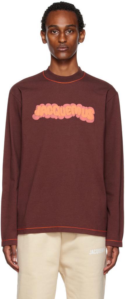 商品Jacquemus|Brown Le Papier 'Le T-Shirt Pate À Modeler' Long Sleeve T-Shirt,价格¥854,第1张图片