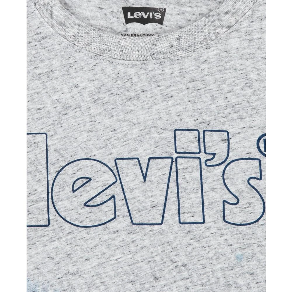商品Levi's|Little Boys Long Sleeve T-shirt and Beanie Set,价格¥54,第3张图片详细描述