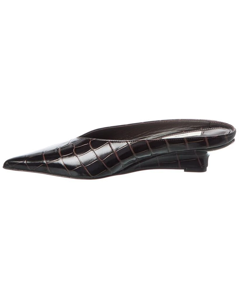 商品Totême|TOTEME Sharp Croc-Embossed Leather Mule,价格¥3699,第2张图片详细描述