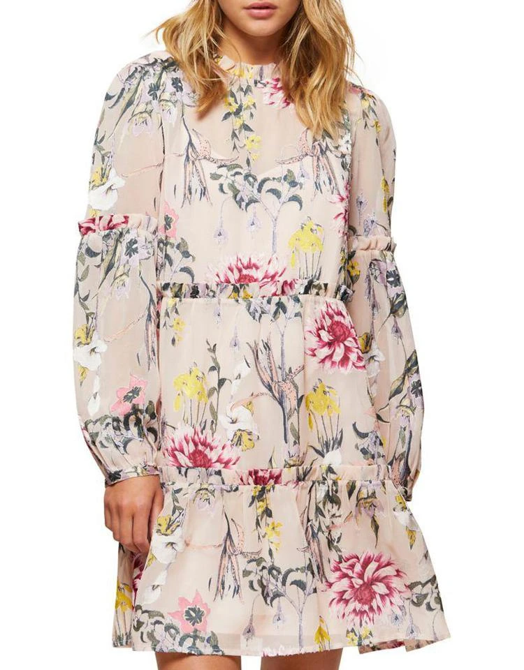 商品Miss Selfridge|Floral Burnout Smock Dress,价格¥113,第4张图片详细描述