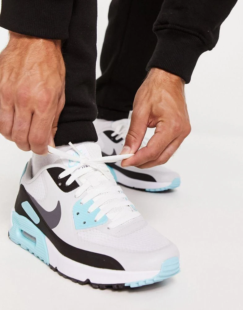 商品NIKE|Nike Golf Air Max 90 shoes in blue and grey,价格¥886,第4张图片详细描述