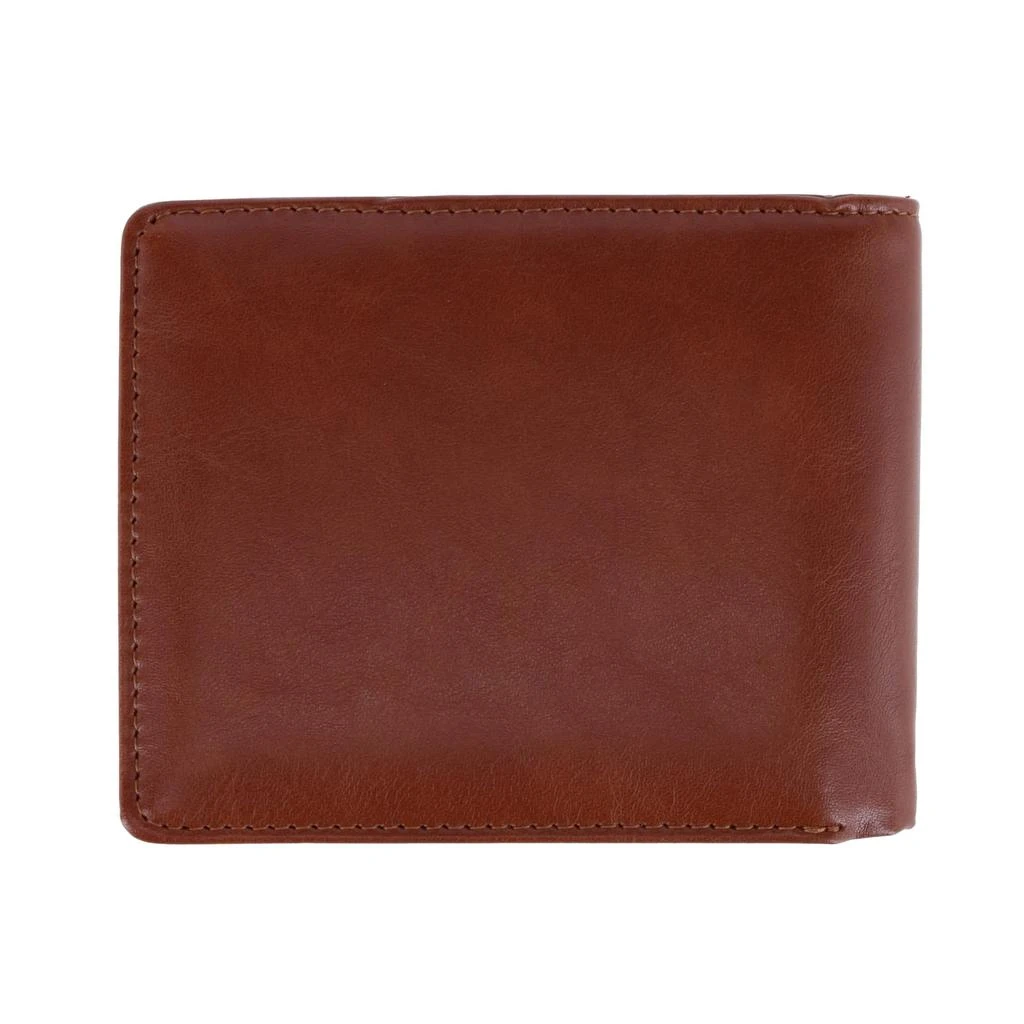 商品Buxton|Men's RFID Distressed Vegan Leather Bifold Wallet,价格¥253,第2张图片详细描述