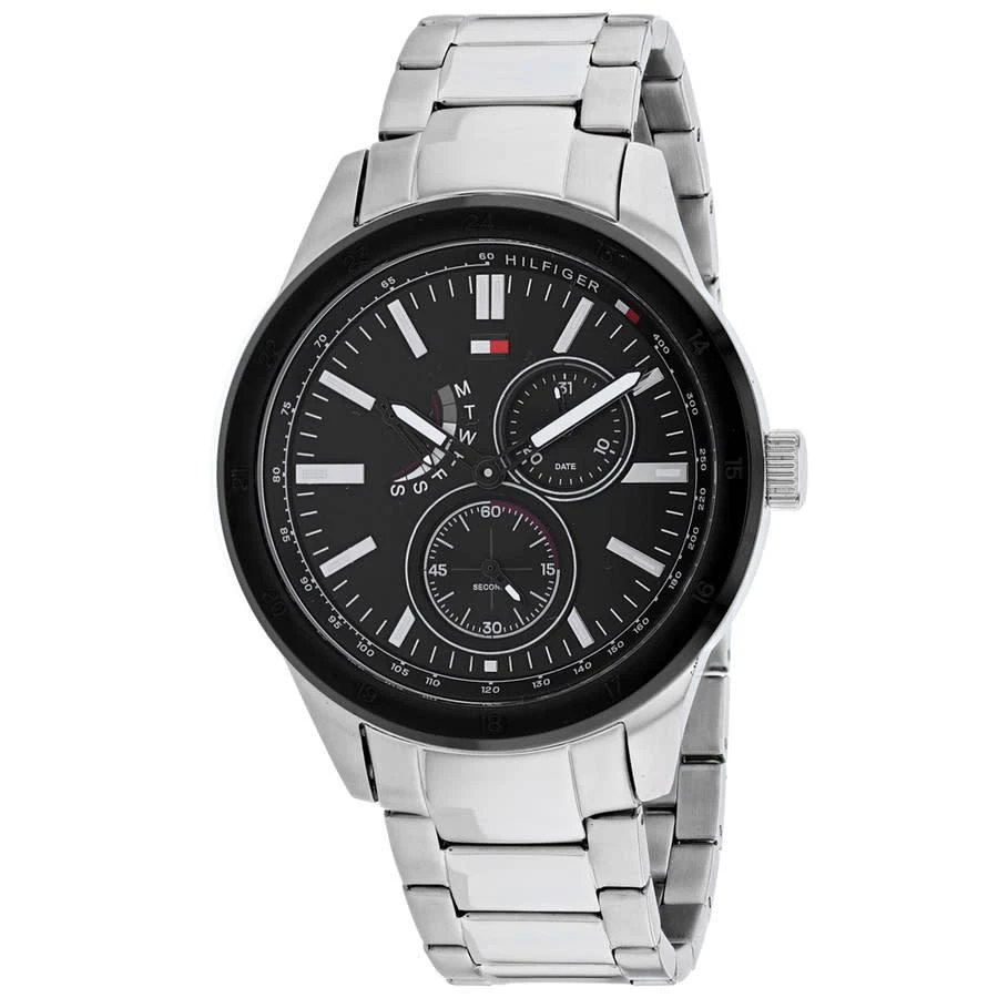 商品Tommy Hilfiger|Tommy Hilfiger Analog Black Dial Mens Watch 1791639,价格¥990,第1张图片