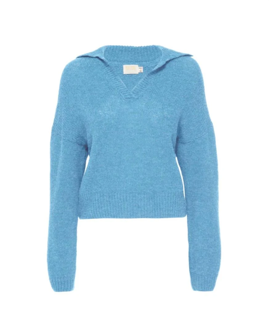商品Nation LTD|Georgie Polo Sweater In Cornflower,价格¥1374,第3张图片详细描述