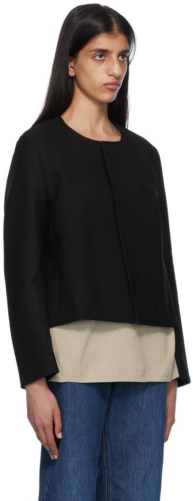 商品Totême|Black Wool Jacket,价格¥3051,第4张图片详细描述