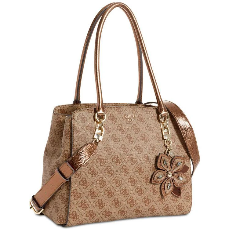 商品GUESS|Sibyl Signature Large Girlfriend Satchel,价格¥569,第5张图片详细描述