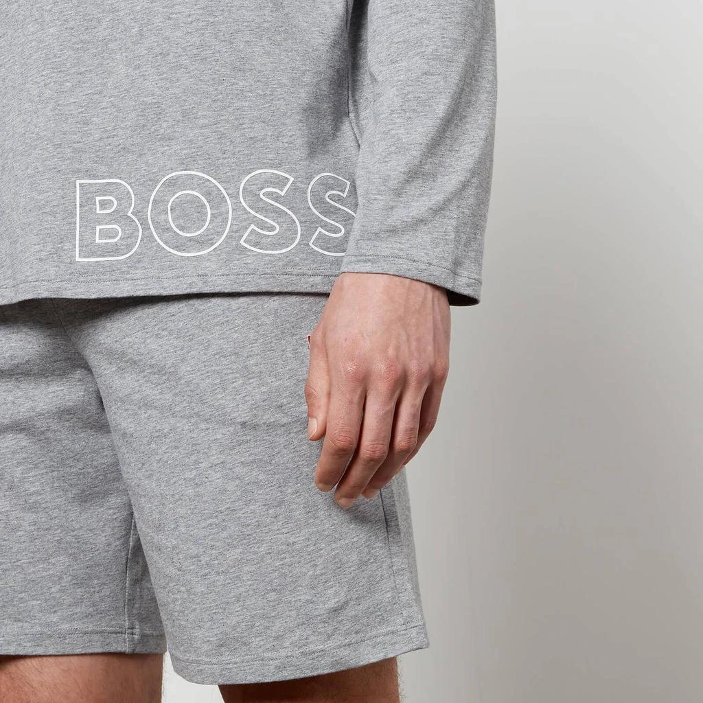 商品Hugo Boss|BOSS Bodywear Men's Identity Hooded Long Sleeve Top - Medium Grey,价格¥169,第3张图片详细描述