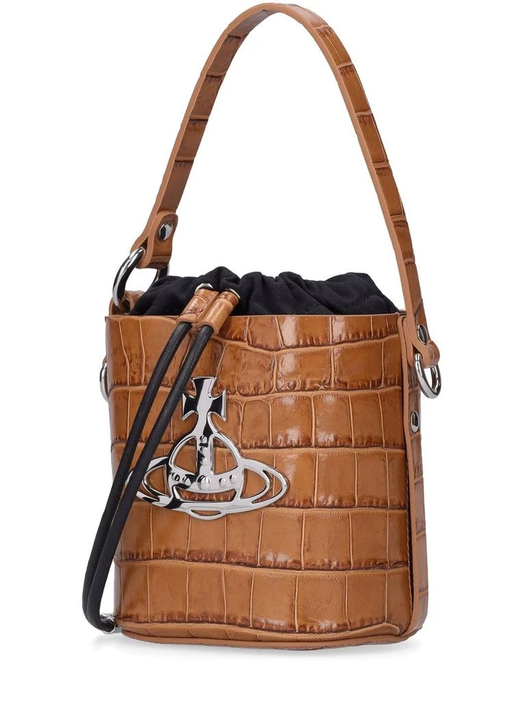 商品Vivienne Westwood|Small Daisy Croc Embossed Top Handle Bag,价格¥3944,第3张图片详细描述