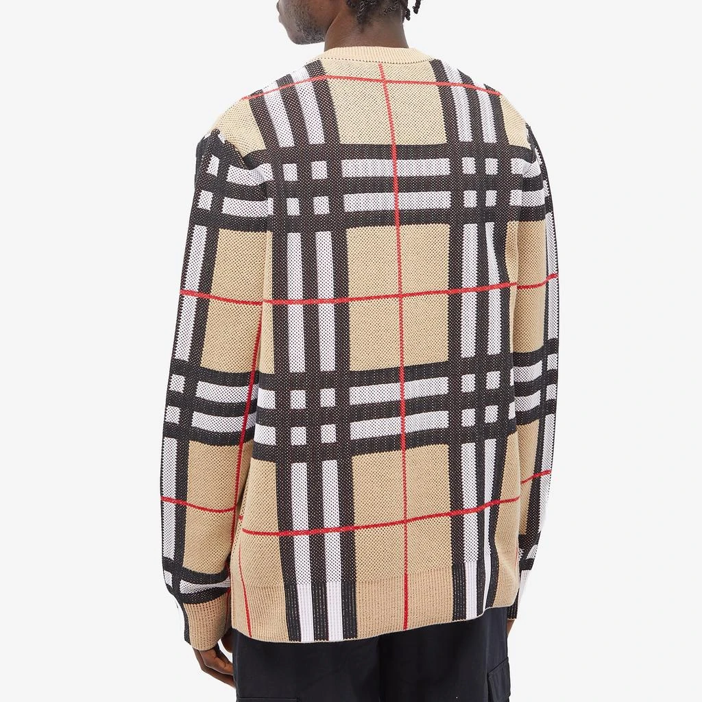 商品Burberry|Burberry Harriford Pique Check Cardigan,价格¥7722,第3张图片详细描述