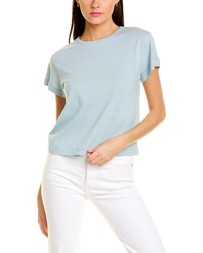 商品Vince|Vince Neppy Stripe Shrunken T-Shirt,价格¥205,第1张图片
