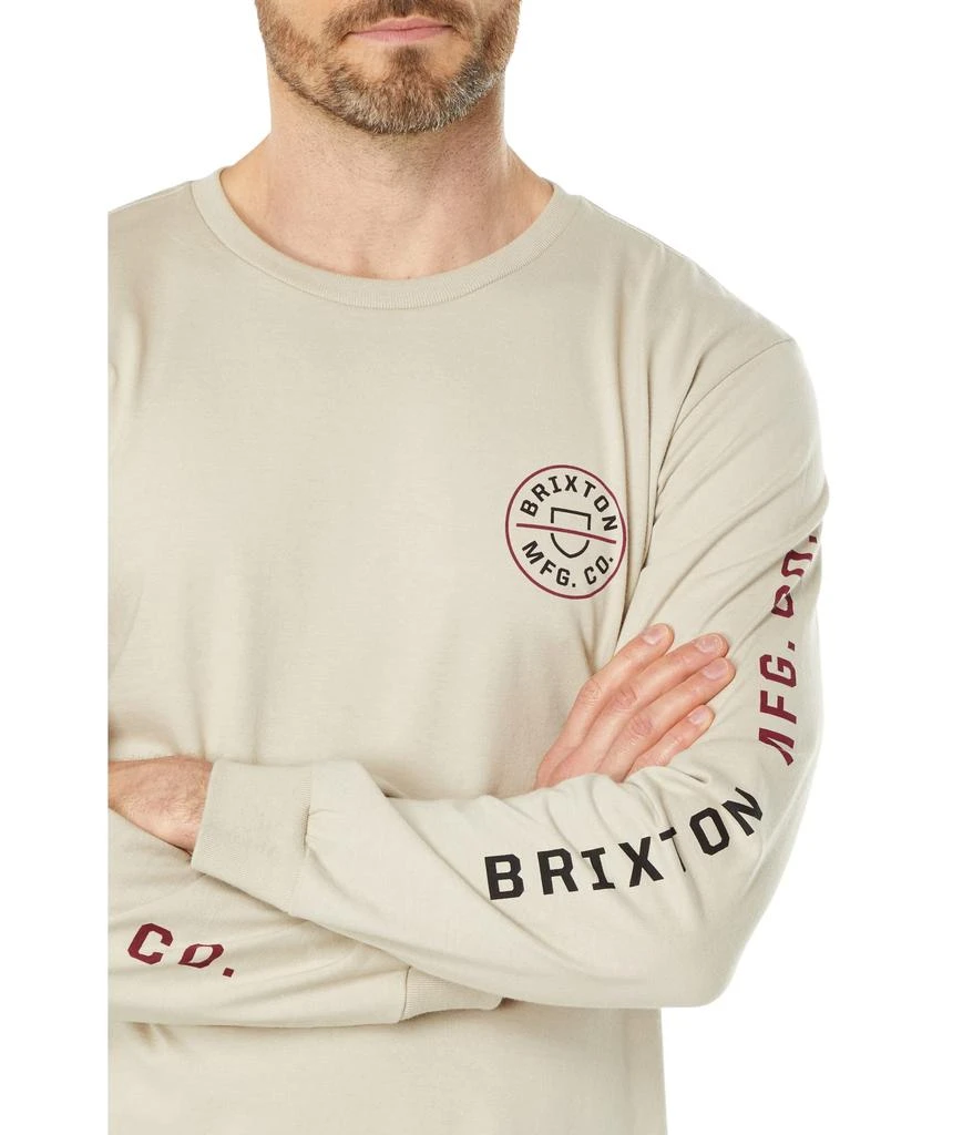 商品Brixton|Crest Long Sleeve Standard Fitting T-Shirt,价格¥135,第3张图片详细描述