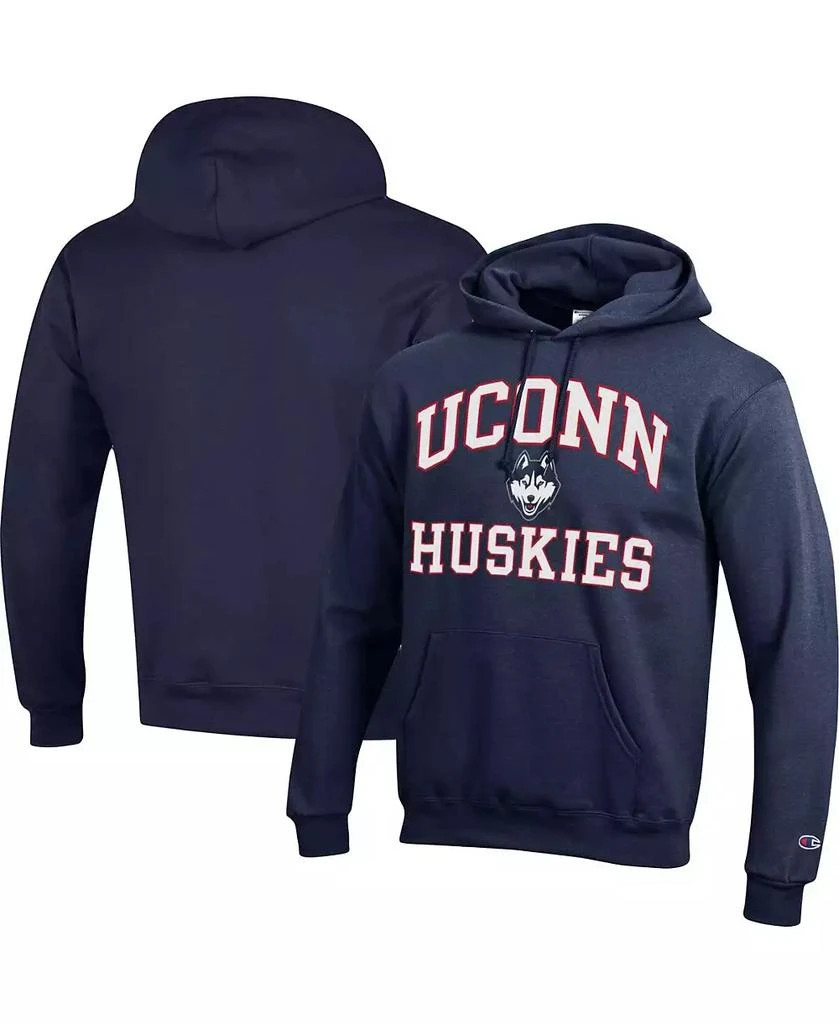 商品CHAMPION|Men's Navy UConn Huskies High Motor Pullover Hoodie,价格¥336,第1张图片