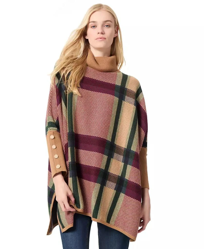 商品JONES NEW YORK|Women's Jacquard Poncho Sweater,价格¥522,第1张图片