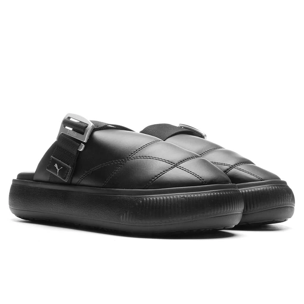 商品Puma|Puma Women's Suede Mayu Mule L - Black/Silver,价格¥374,第2张图片详细描述